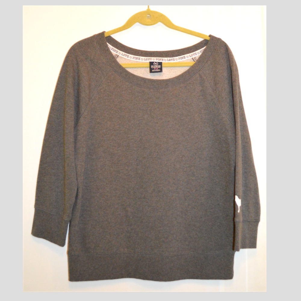 VS Pink Gray Sweater